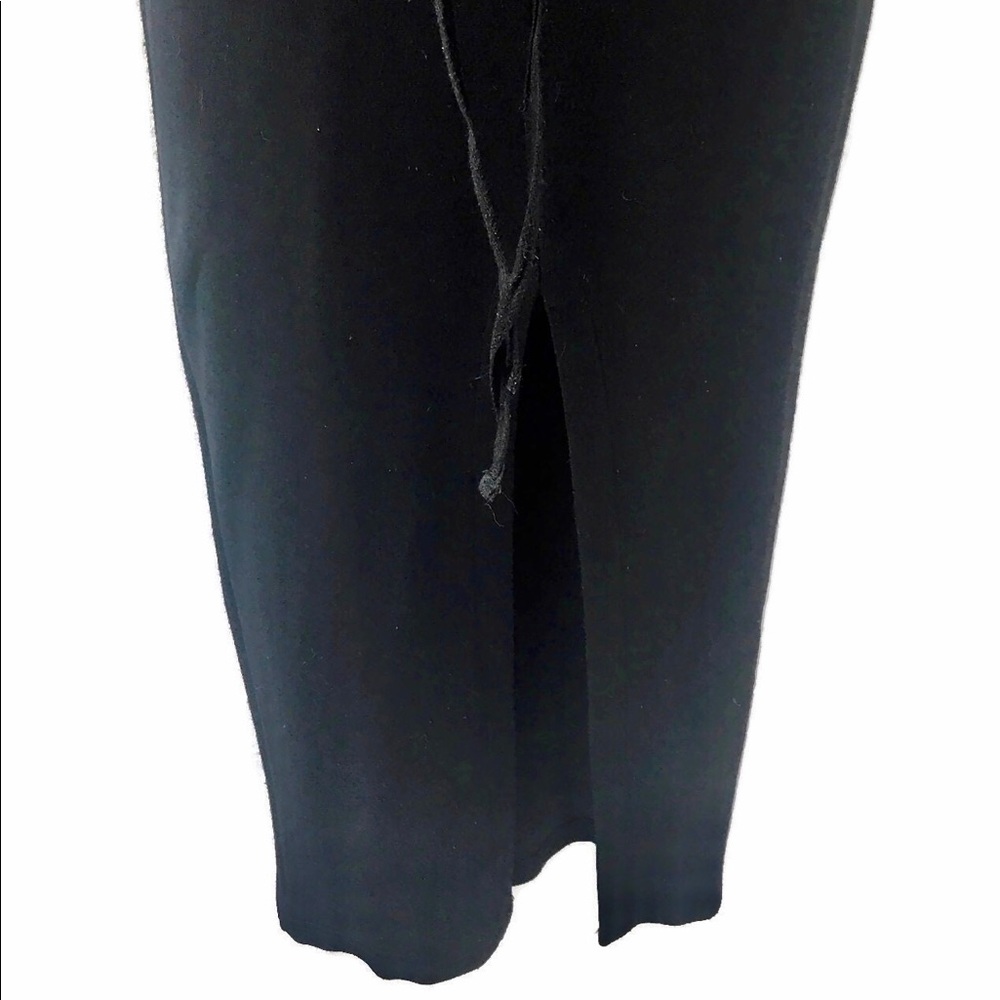 Free People 90s Black Tie Front Maxi Dress, S/XS - Picture 5 of 8